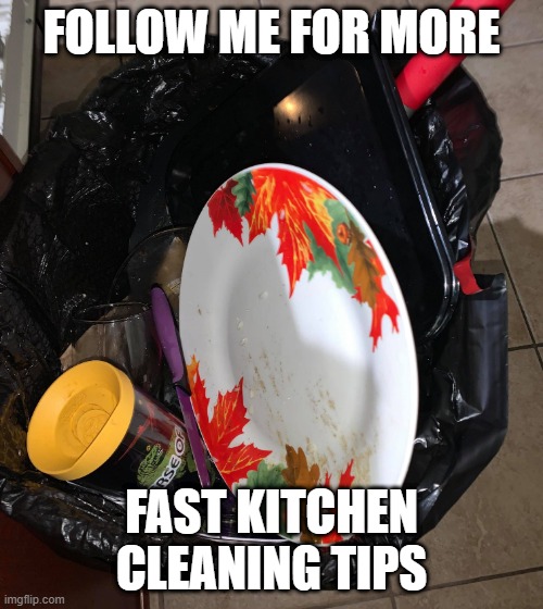 Follow me for more kitchen cleaning tips | FOLLOW ME FOR MORE; FAST KITCHEN CLEANING TIPS | image tagged in kitchen,9 out of 10 moms recommend,tips | made w/ Imgflip meme maker