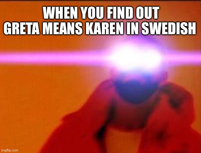 Karen strikes again | WHEN YOU FIND OUT GRETA MEANS KAREN IN SWEDISH | image tagged in drake woke,greta thunberg,karen | made w/ Imgflip meme maker