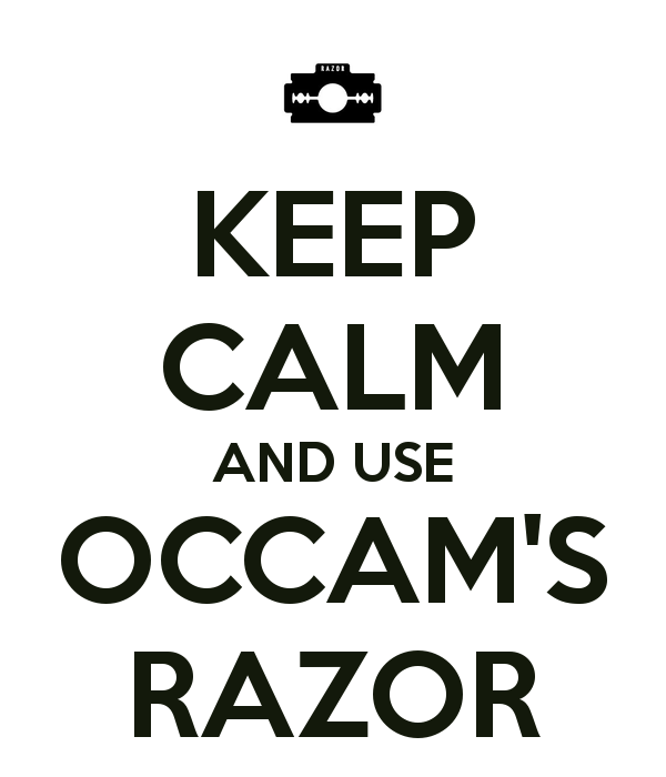 Keep Calm and Use Occam’s Razor Blank Meme Template