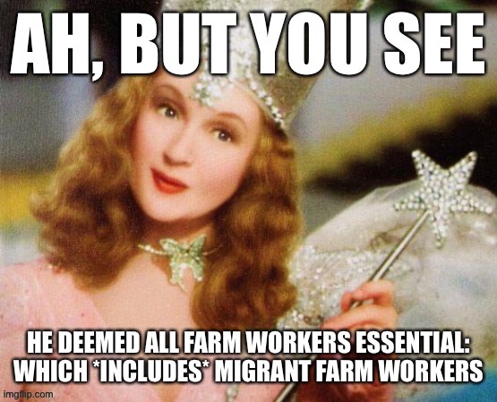 The Trump Administration deemed all farm workers “essential”: including migrant farm workers. Things that make you go hmmm. | image tagged in illegal immigrants,farmer,farmers,essential,migrants,illegal immigrant | made w/ Imgflip meme maker