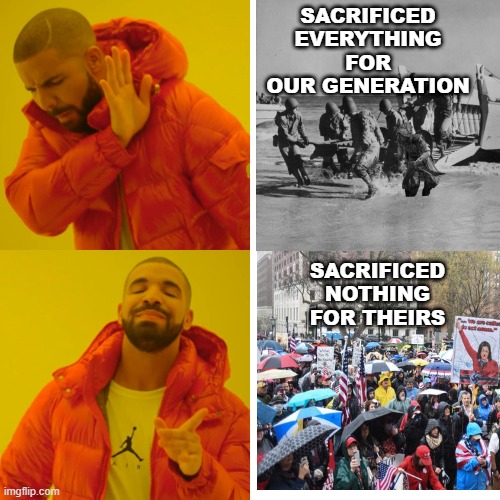 Irony | SACRIFICED EVERYTHING FOR OUR GENERATION; SACRIFICED NOTHING FOR THEIRS | image tagged in the scroll of truth | made w/ Imgflip meme maker
