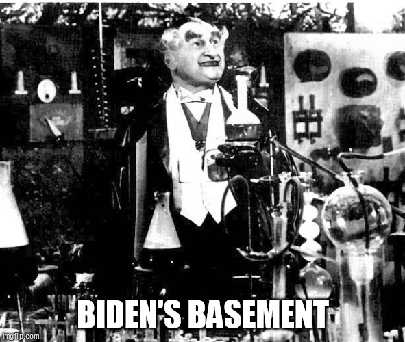 Joe W.H.O.? | BIDEN'S BASEMENT | image tagged in joe biden,munsters,grandpa,2020,the dems,world health organization | made w/ Imgflip meme maker