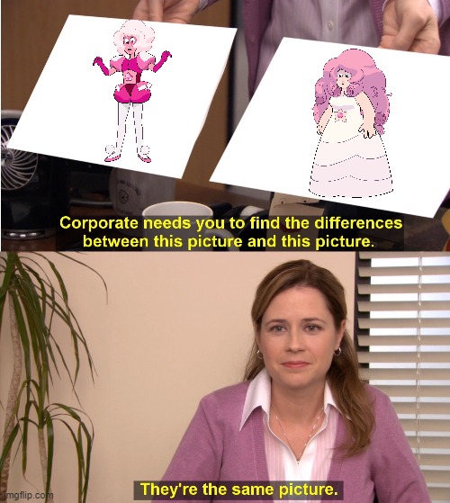 Only Steven Universe fans will get this ._. | image tagged in memes,they're the same picture | made w/ Imgflip meme maker