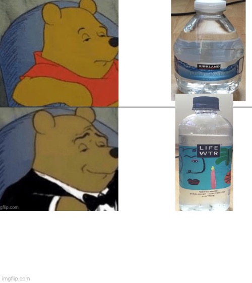 Water be like | image tagged in tuxedo winnie the pooh | made w/ Imgflip meme maker