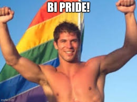 Gay pride | BI PRIDE! | image tagged in gay pride | made w/ Imgflip meme maker