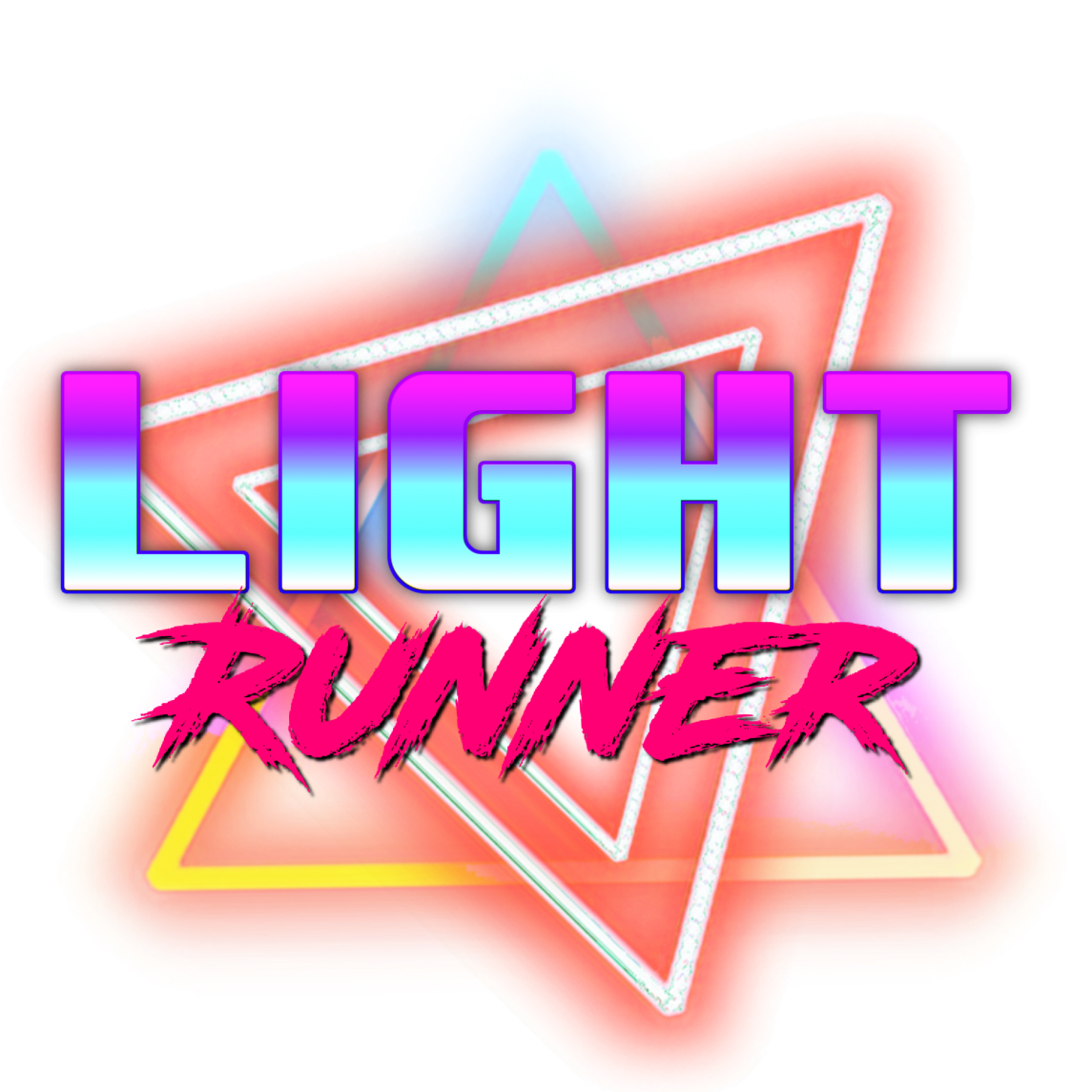 High Quality Retrowave light runner Blank Meme Template