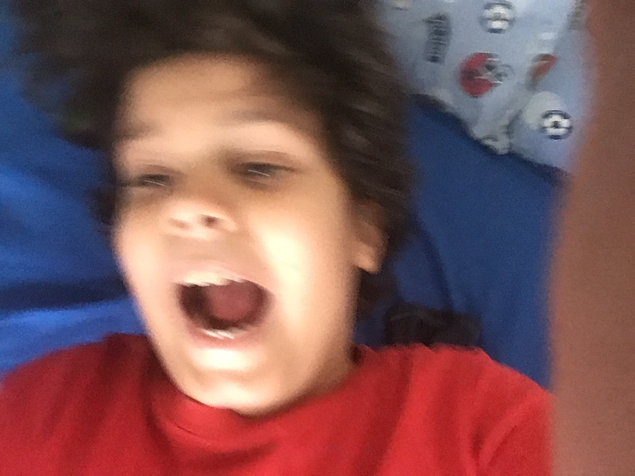 Kid Screaming in Fear Blank Meme Template