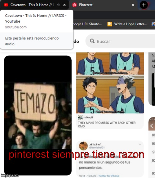 pinterest siempre tiene razon | made w/ Imgflip meme maker