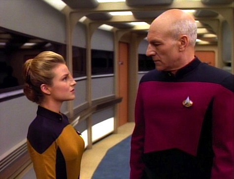 Ensign Sito and Picard Blank Meme Template