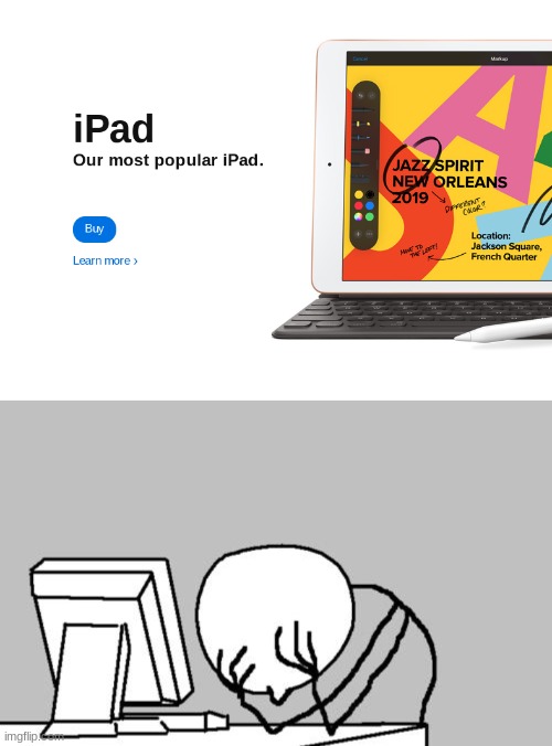 my god apple | image tagged in memes,computer guy facepalm,apple | made w/ Imgflip meme maker