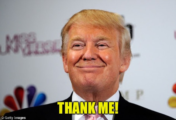 Donald trump approves | THANK ME! | image tagged in donald trump approves | made w/ Imgflip meme maker