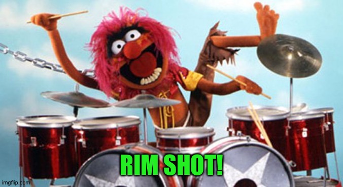 drummer | RIM SHOT! | image tagged in drummer | made w/ Imgflip meme maker