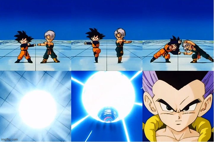 Fusion Gotenks | image tagged in fusion gotenks | made w/ Imgflip meme maker