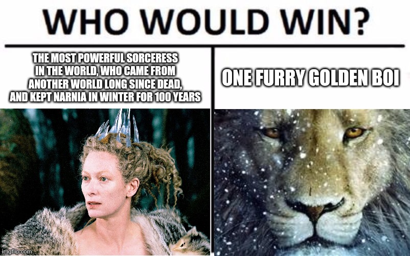 Harry Potter memes: Aslan, Why did You Leave Narnia? T.T