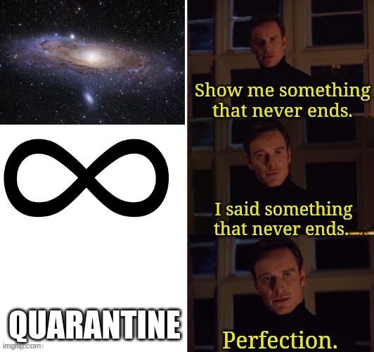 perfection | QUARANTINE | image tagged in perfection | made w/ Imgflip meme maker