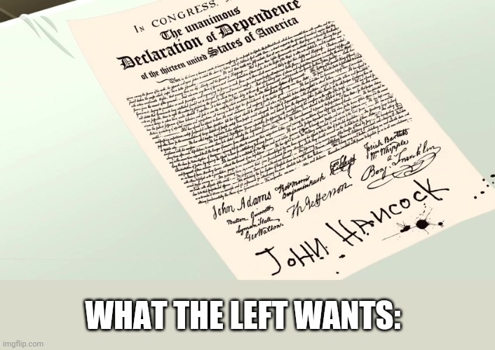 WHAT THE LEFT WANTS: | made w/ Imgflip meme maker