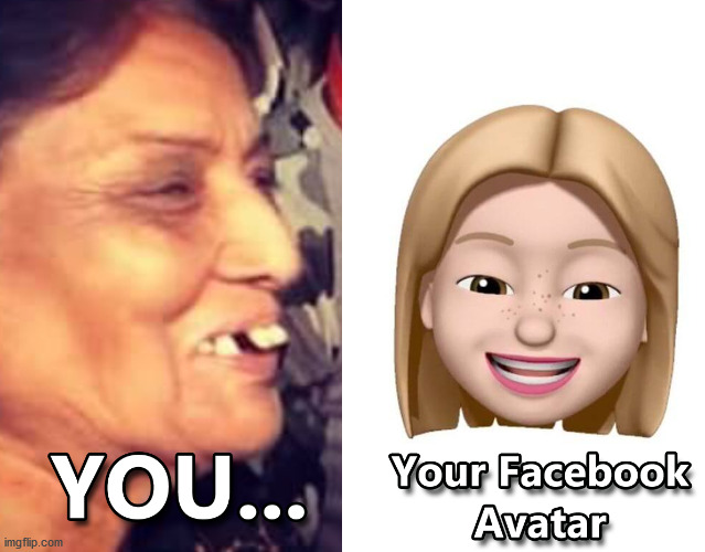 2020 Facebook Avatar Facts | image tagged in facebook,avatar,2020 | made w/ Imgflip meme maker