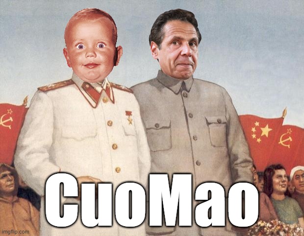 Stalin and CuoMao. | CuoMao | image tagged in stalin and mao,andrew cuomo | made w/ Imgflip meme maker