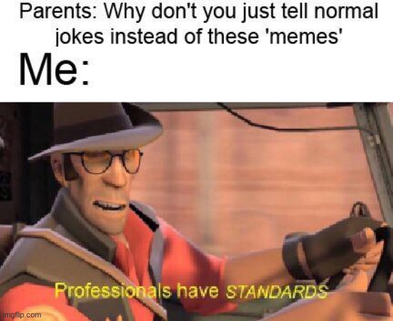 Remember this meme? | image tagged in tf2,professionals have standards | made w/ Imgflip meme maker
