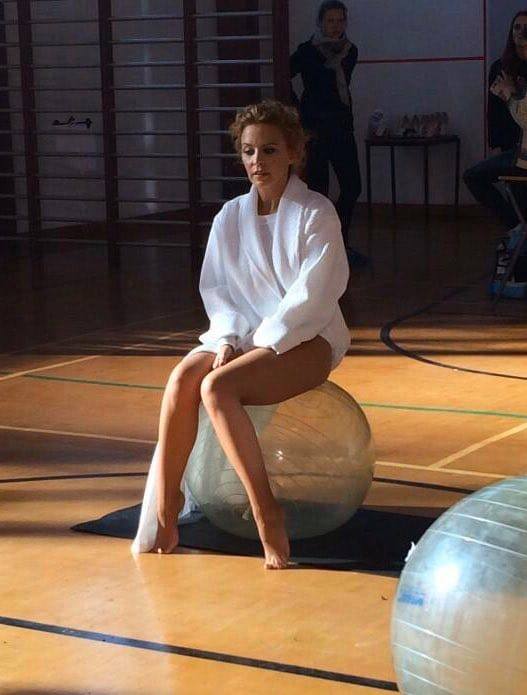 Kylie exercise ball Blank Meme Template