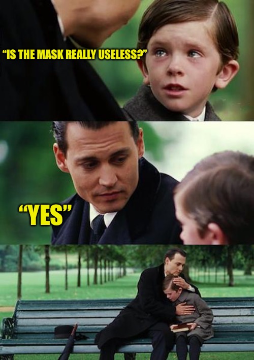 The Mask | “IS THE MASK REALLY USELESS?”; “YES” | image tagged in memes,the mask,masks,coronavirus,mask,coronavirus meme | made w/ Imgflip meme maker