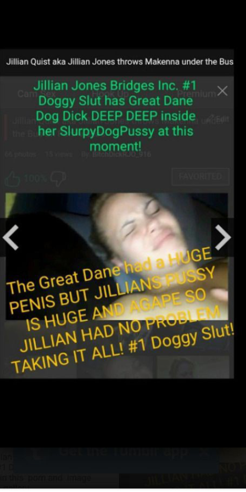 Jillian Quist aka Jillian Jones Takes Dog Dick!! Blank Meme Template