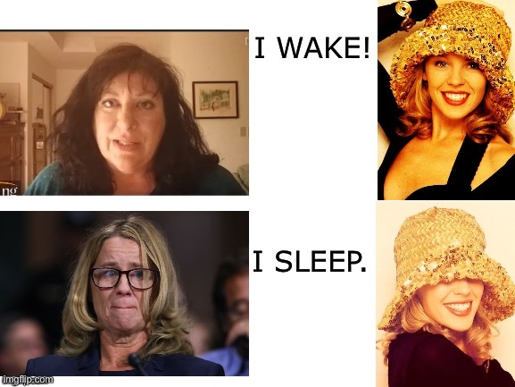 Conservatives these days be like | image tagged in kylie i wake/i sleep,sexual assault,sexual harassment,metoo,christine blasey ford,conservative hypocrisy | made w/ Imgflip meme maker