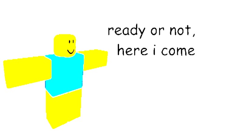 Here's a noob meme template model! (Made on Procreate) : r/roblox