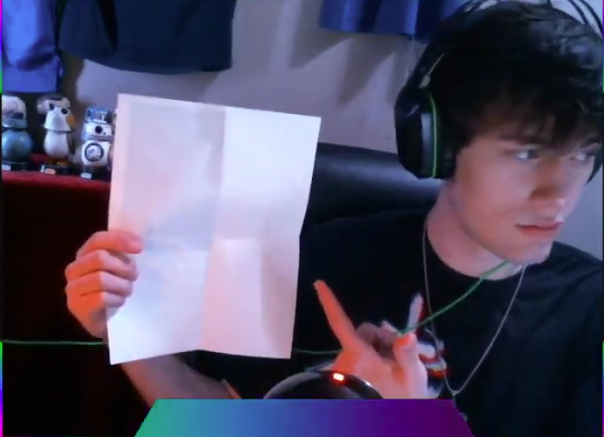 High Quality Erock holding up paper Blank Meme Template