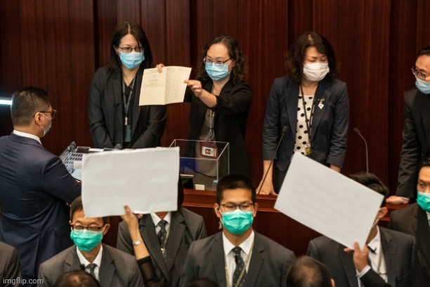 Hong Kong Legislative Council Protest | image tagged in hong kong | made w/ Imgflip meme maker