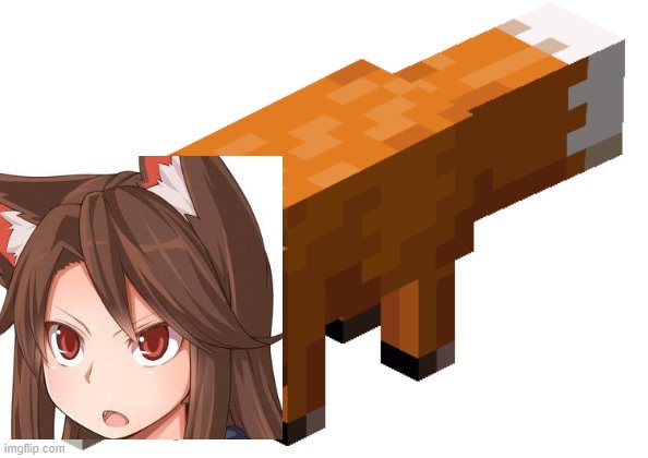 Minecraft fox | image tagged in minecraft fox | made w/ Imgflip meme maker