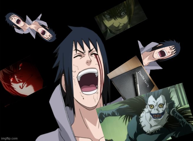 Sasuke laugh | image tagged in sasuke laugh | made w/ Imgflip meme maker
