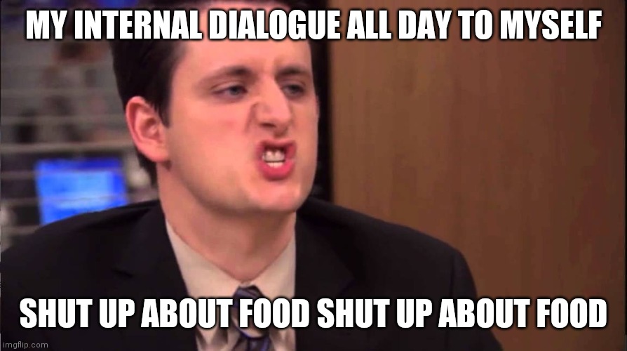 Gabe Lewis | MY INTERNAL DIALOGUE ALL DAY TO MYSELF; SHUT UP ABOUT FOOD SHUT UP ABOUT FOOD | image tagged in gabe lewis | made w/ Imgflip meme maker