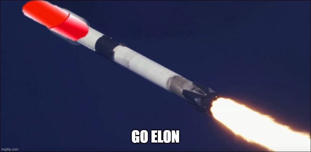 red space x | GO ELON | image tagged in red space x | made w/ Imgflip meme maker