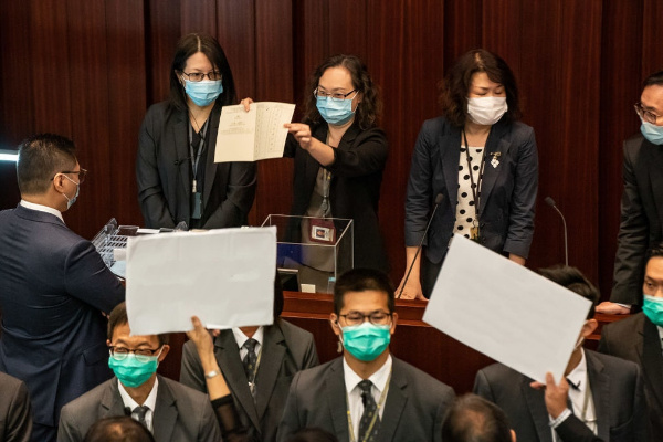 Hong Kong Legislative Council Protest Blank Meme Template