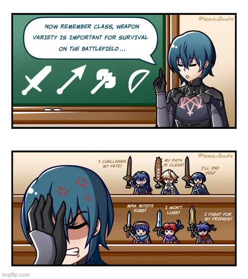 Byleth Teaches | image tagged in super smash bros | made w/ Imgflip meme maker