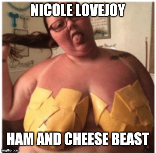 NICOLE LOVEJOY; HAM AND CHEESE BEAST | made w/ Imgflip meme maker