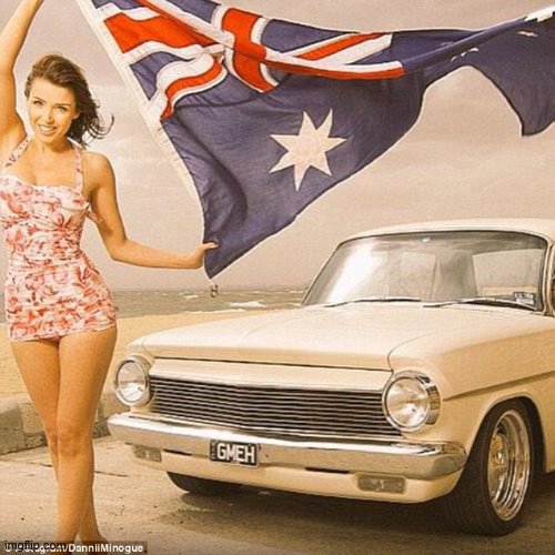 Dannii Australia flag, redux | image tagged in dannii australia redux,australians,meanwhile in australia,australia,flag,patriotic | made w/ Imgflip meme maker