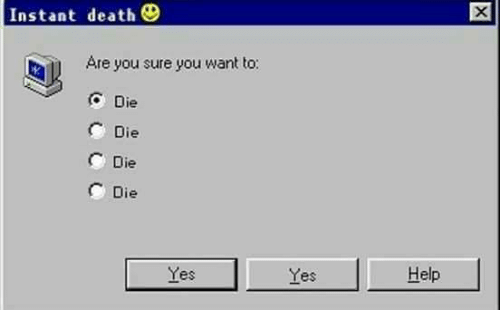 Are you sure you want to die? Blank Meme Template