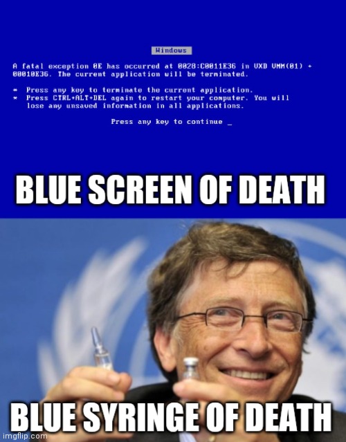 BSOD now and then | image tagged in microsoft,covid-19,vaccine,windows,corona virus,bill gates | made w/ Imgflip meme maker