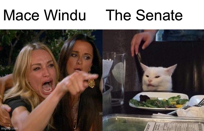 Prequel Memes | Mace Windu; The Senate | image tagged in memes | made w/ Imgflip meme maker