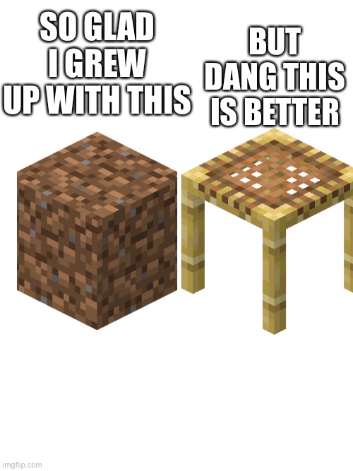 SCAFFOLDING BAE | BUT DANG THIS IS BETTER; SO GLAD I GREW
UP WITH THIS | image tagged in gaming,memes,minecraft,video games,so glad i grew up doing this | made w/ Imgflip meme maker