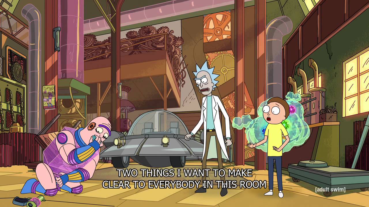 High Quality Rick and Morty Perfectly clear Blank Meme Template