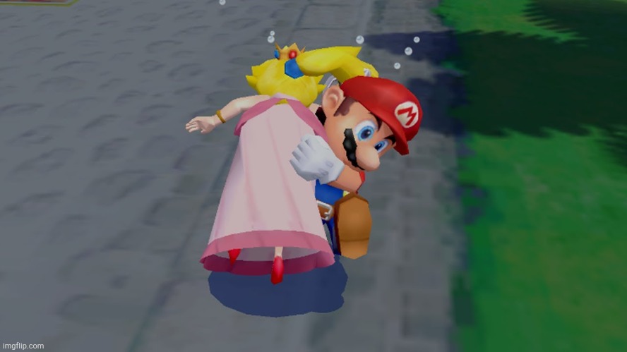 Mario Kidnaps Peach! | image tagged in mario kidnaps peach | made w/ Imgflip meme maker