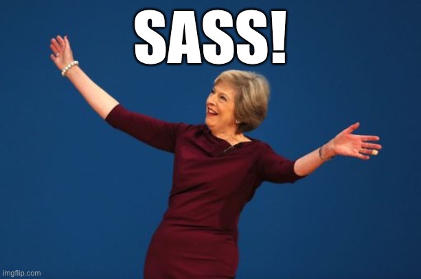 Theresa May  | SASS! | image tagged in theresa may | made w/ Imgflip meme maker