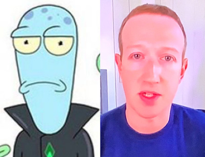 High Quality Zuckerberg Alien Blank Meme Template
