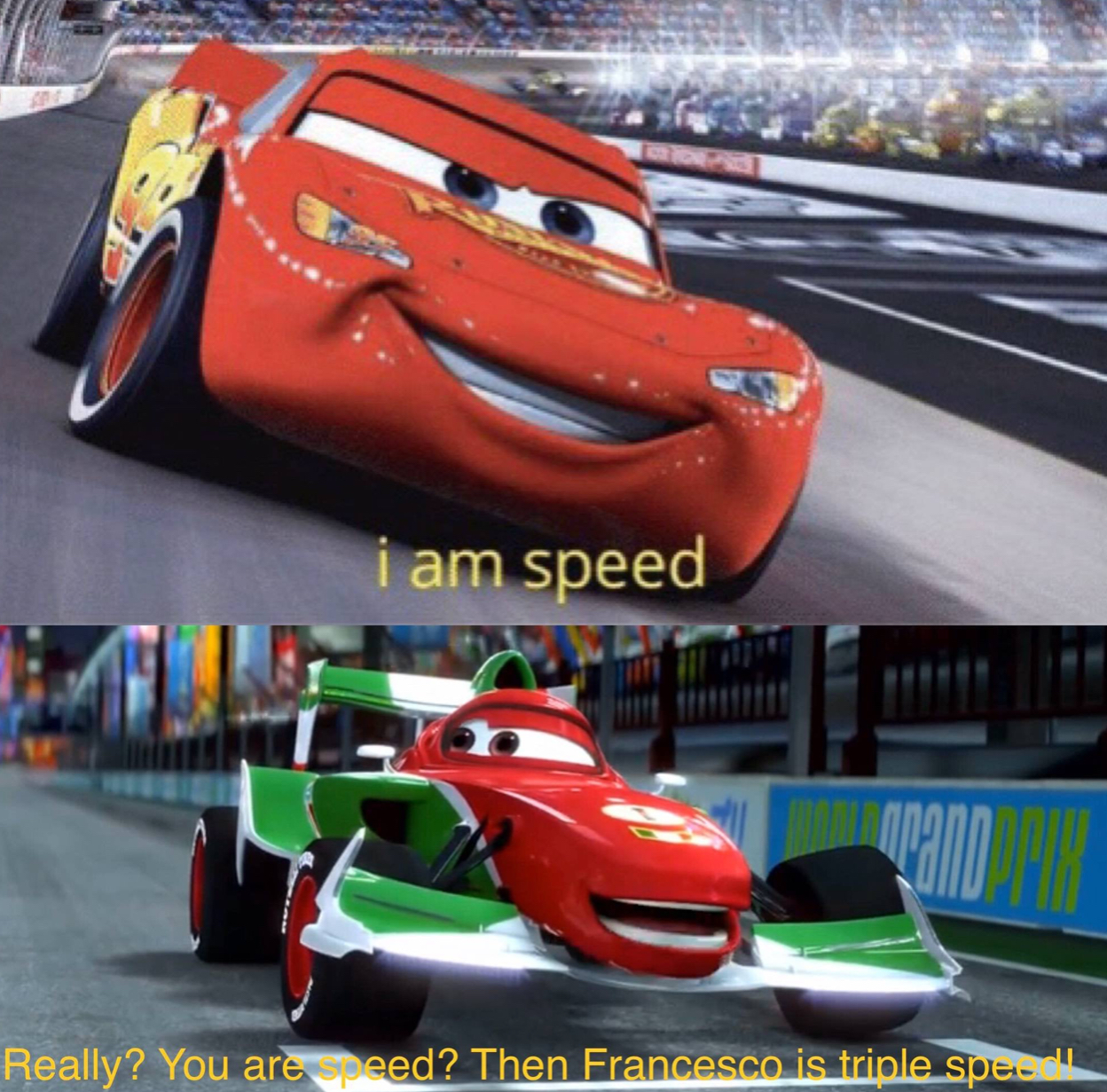 I am Speed But Triple Speed Blank Meme Template