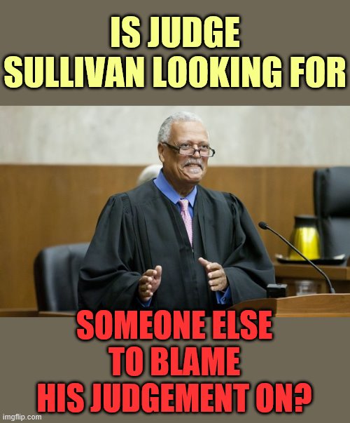 It's A Circus | IS JUDGE SULLIVAN LOOKING FOR; SOMEONE ELSE TO BLAME HIS JUDGEMENT ON? | image tagged in memes,politics,judge sullivan,flynn,case,obamagate | made w/ Imgflip meme maker