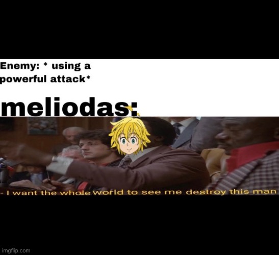 I’m just saying why is Hawk the only one telling Meliodas