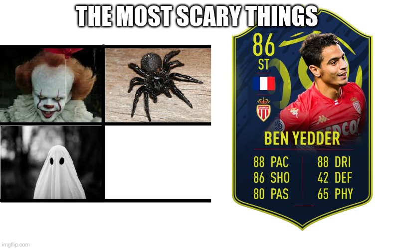 THE MOST SCARY THINGS | image tagged in 4 scary things | made w/ Imgflip meme maker
